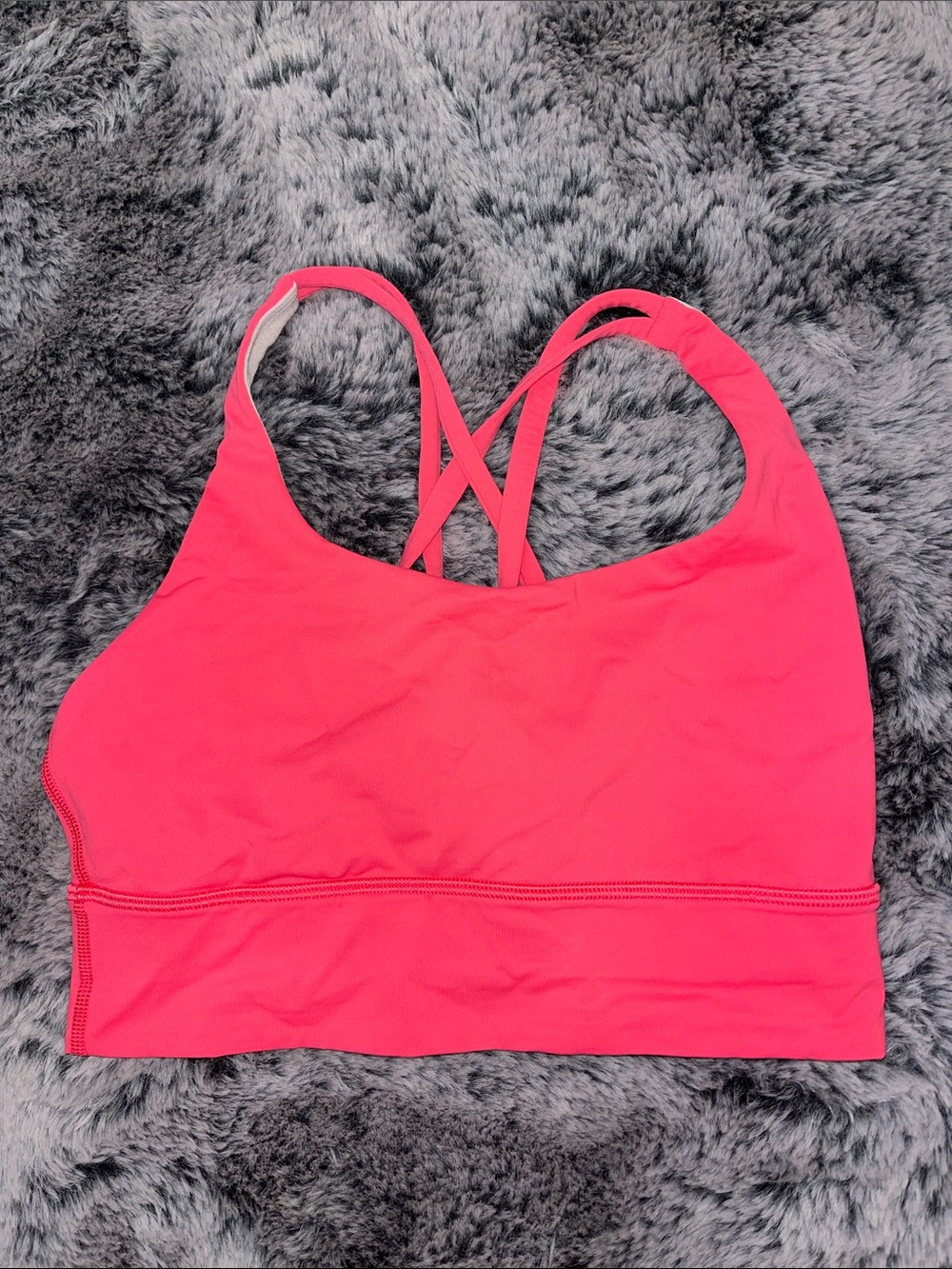 Women’s lulu Pink Strappy Sports Bra